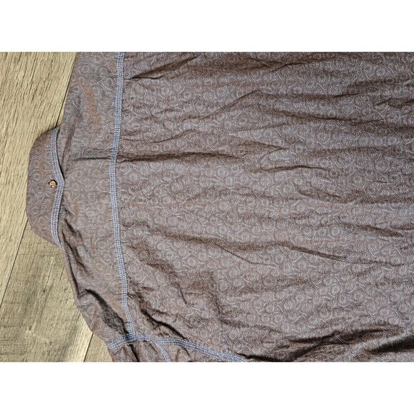 2 for $20 Pronto Uomo Dandelion Print Button Front Formal Dress Shirt Size XL - Picture 7 of 9